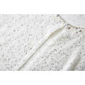 Women's Knitted Sequins Yarn Diamond Necklace Crew Cardigan